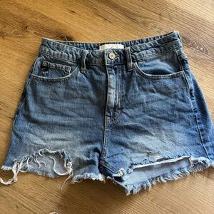 KanCan Distressed Blue Jean Shorts